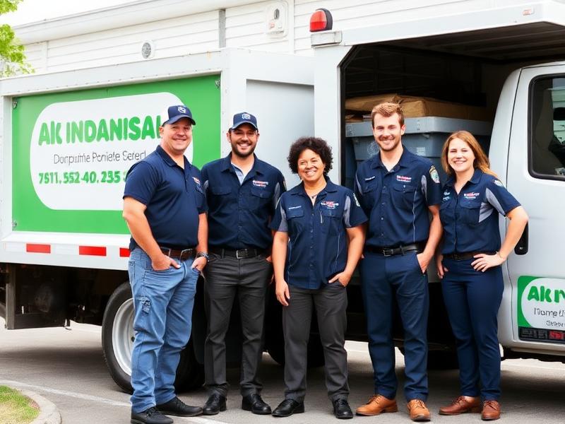 Korvex Lane Co. team delivering dumpsters in Wyoming MI
