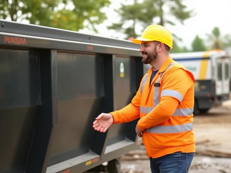 Happy customer with Korvex Lane Co dumpster rental